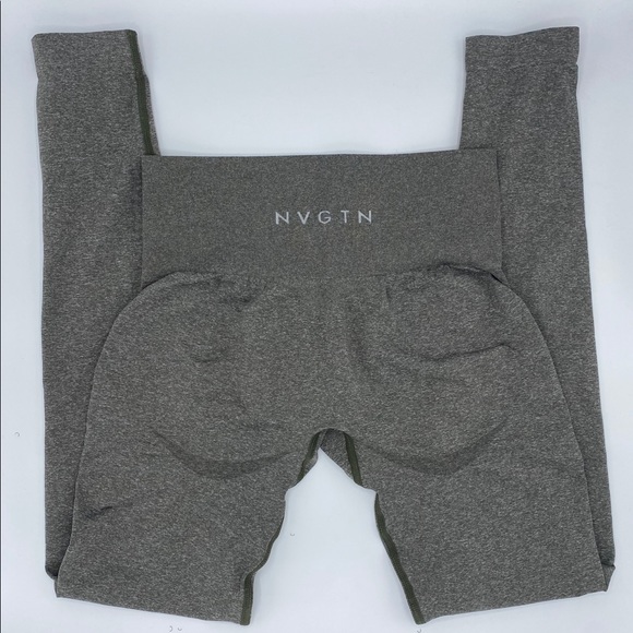 NVGTN Khaki Grey Leggings - Picture 2 of 4